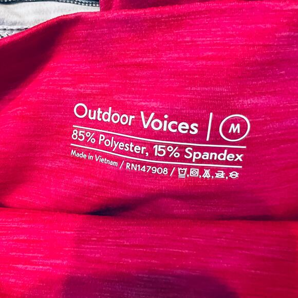 Outdoor Voices Leggings 7/8 Athletic Pants Pink - M - Picture 5 of 6
